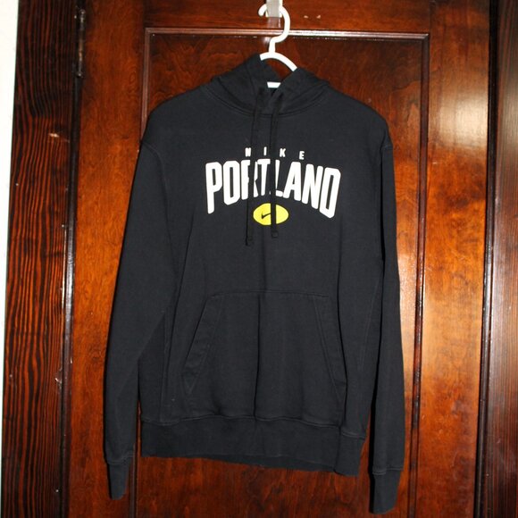 Nike Portland Hoodie, Black, Men's Medium - Picture 1 of 8